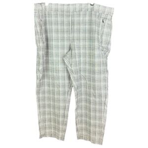 The Limited Black & White Plaid Pull On Pants‎ with Zippered Pockets (Size 24)